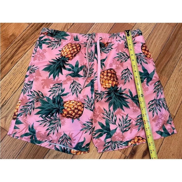 Surf Society Swimwear Pink Pineapple Board Surf Swim Shorts Men’s Size XL - Picture 14 of 14
